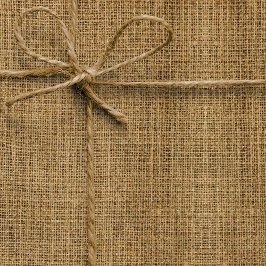 Papel De Regalo Textura de Burlap Realista Simple Rústica Marrón c