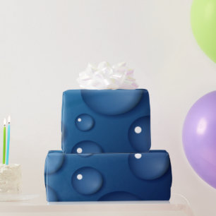 Papel De Regalo Textura de caída de agua azul