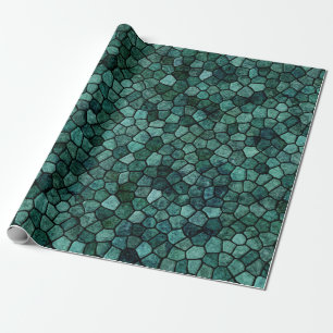 Papel De Regalo Textura de costra mosaico oceánico patrón abstract