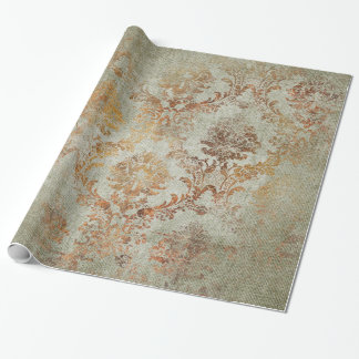Papel De Regalo Textura de Damasco Antiguo