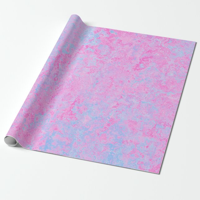 Papel De Regalo Textura de fondo azul rosa claro (Desenrollado)