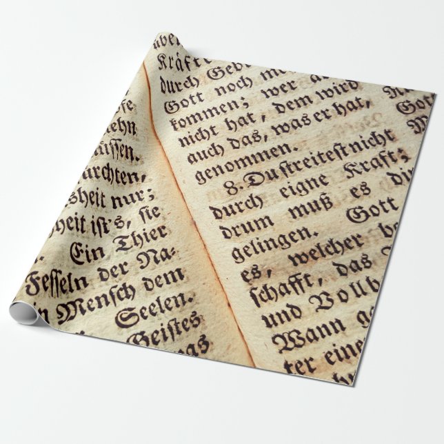 Papel De Regalo Textura de fondo de una escritura de libro (Desenrollado)