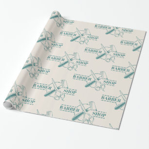 Papel De Regalo textura de jeans azules de barbería