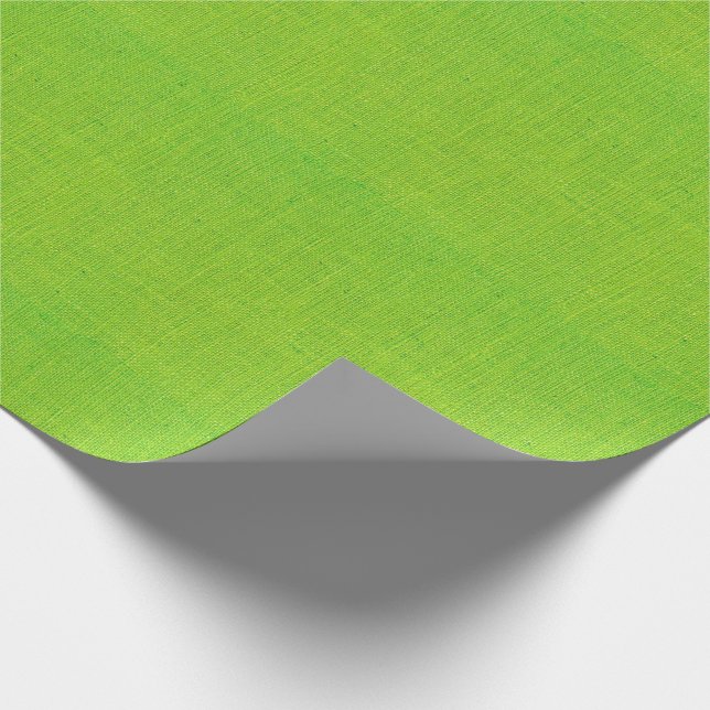 Papel De Regalo Textura de la arpillera de la verde lima (Esquina)