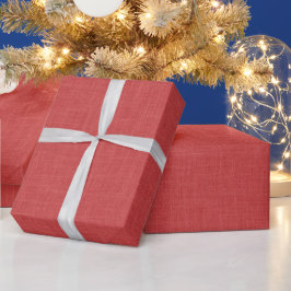 Papel De Regalo textura de lino rojo quemado
