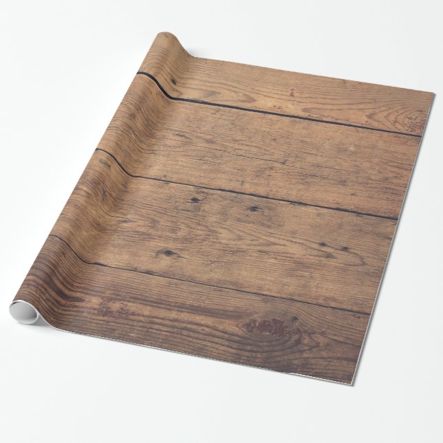 Papel De Regalo Textura de madera (Desenrollado)