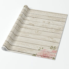 Papel De Regalo Textura de madera de Shabby Chic