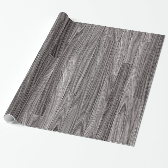 Papel De Regalo Textura de madera gris resistida de los tablones (Desenrollado)