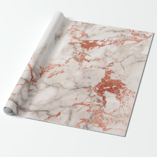 Papel De Regalo Textura de mármol de oro Rosa 2