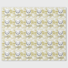 Papel De Regalo Textura de oro de logotipo elegante