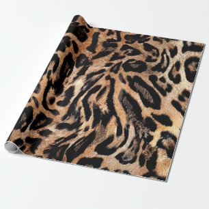 Papel De Regalo Textura de piel de leopardo