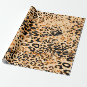 Papel De Regalo Textura de piel de leopardo, patrón de leopardo