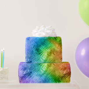 Papel De Regalo Textura de vidrio azul de Topaz mística
