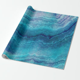 Papel De Regalo Textura del agio verde del mar azul