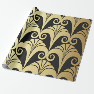 Papel De Regalo Textura del brillo dorado. Geomet dorado vintage a