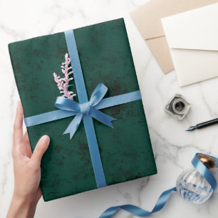 Papel De Regalo Textura elegante verde esmeralda oscuro color sóli
