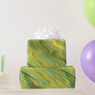 Papel De Regalo Textura ondulada amarillo giratoria