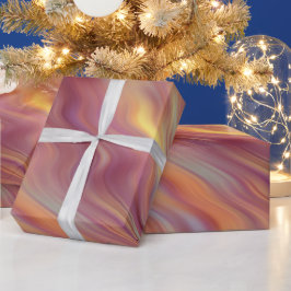 Papel De Regalo Textura ondulada de plumeria exótica