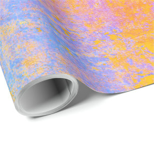 Papel De Regalo textura pintada en colores de puesta de sol