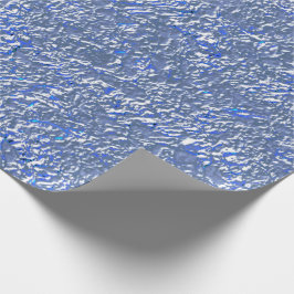 Papel De Regalo Textura Raya azul e efeito prateado