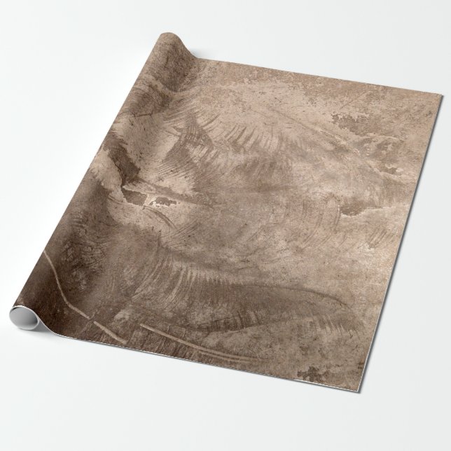 Papel De Regalo Textura Rústica Marrón Tan Beige Grunge (Desenrollado)
