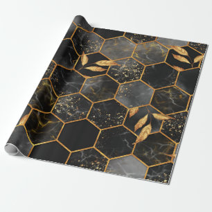 Papel De Regalo Textura sin soldadura de hexágono de mármol con ho