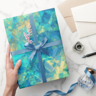Papel De Regalo Textura turquesa en ruinas