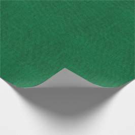 Papel De Regalo Textura verde de la arpillera del navidad