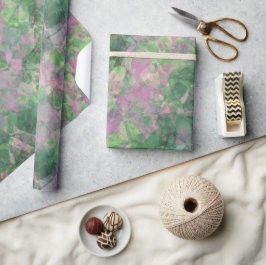 Papel De Regalo Textura verde de primavera arrugada