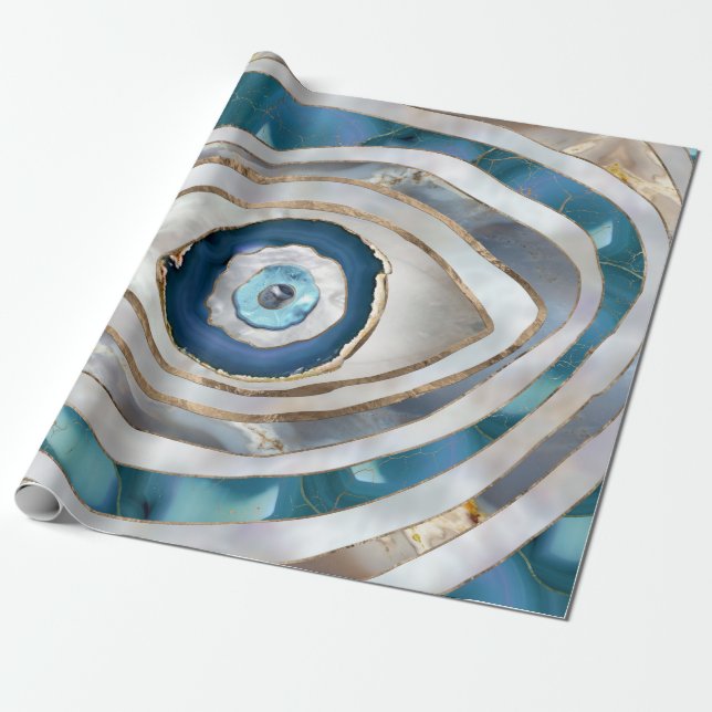 Papel De Regalo Texturas y oro del ojo del mal (Desenrollado)