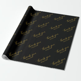 Papel De Regalo Thankyou Minimalista Modern personalizado