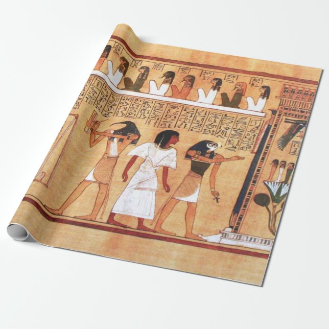 Papel De Regalo The Weighing Of The Heart Against Maat's Feather (Desenrollado)