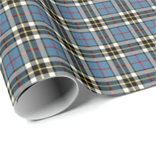 Papel De Regalo Thompson Clan Blue Vestido formal Tartán