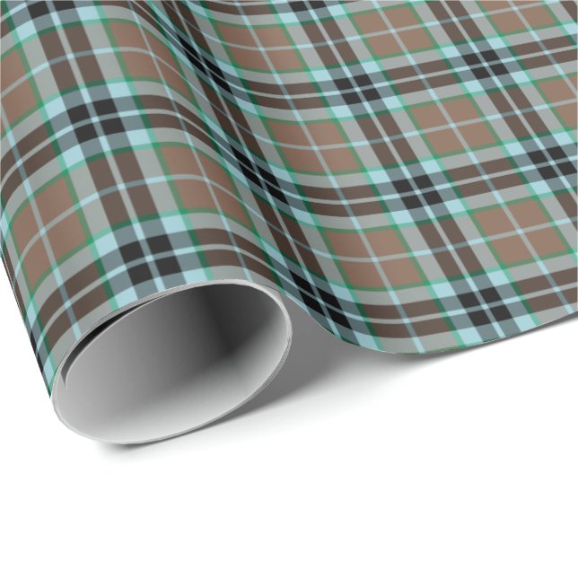 Papel De Regalo Thompson Clan Hunting Tartan (Esquina del rollo)