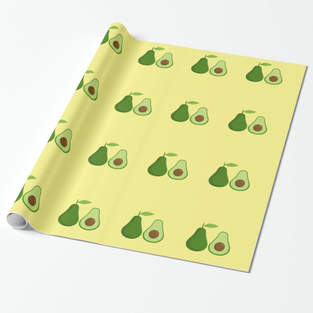 Papel De Regalo Thunder_Cove de diseño de aguacates (Desenrollado)