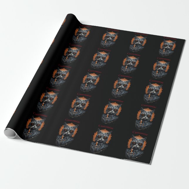 Papel De Regalo Thunder_Cove de gato de cadera de Guay (Desenrollado)