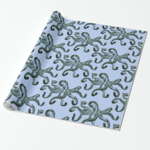Papel De Regalo Thunder_Cove del pulpo azul