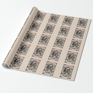 Papel De Regalo Thunder_Cove, flamante cráneo humano