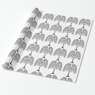 Papel De Regalo Thunder_Cove, una silueta laúd llorosa