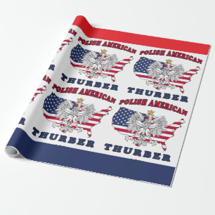 Papel De Regalo Thurber Texas Polaco Americano