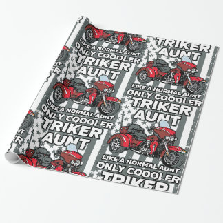 Papel De Regalo Tía de Triker de la motocicleta