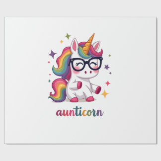 Papel De Regalo Tíaunicornio Tía Haciendo Dab Tía Unicornio Tía Cr