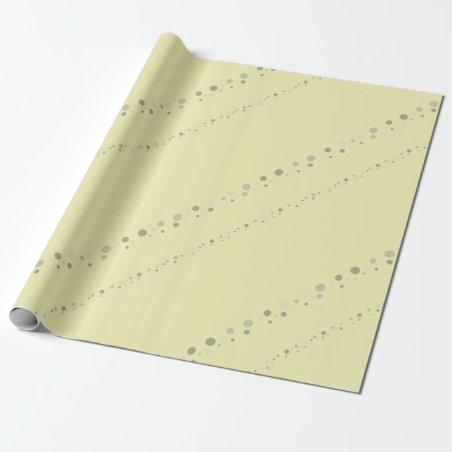 Papel De Regalo Tidy Yellow Styling Point Stripes Graphic (Desenrollado)