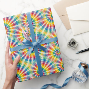 Papel de regalo Tie Dye Psicoactivo Arcoíris
