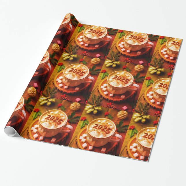 Papel De Regalo Tiempo de navidad (Desenrollado)