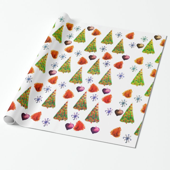 Papel De Regalo Tiempo de navidades (Desenrollado)