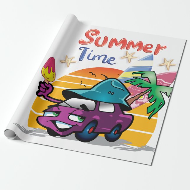 Papel De Regalo Tiempo de verano (Desenrollado)