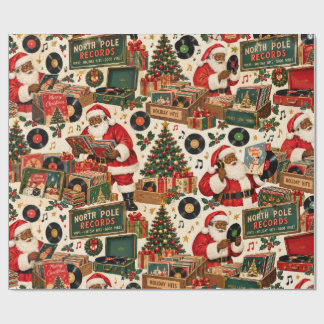 Papel De Regalo Tienda de discos de Santa