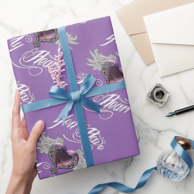 Papel De Regalo Tienes Mi Corazón Rosa (Regalar)