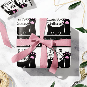 Papel De Regalo Tienes Que Ser Gatito Me Divertido Patrón De Gato 